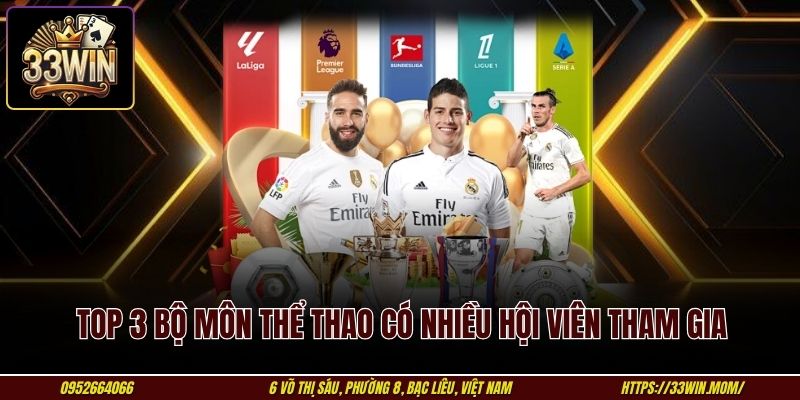Top 3 bộ môn thể thao có nhiều hội viên tham gia